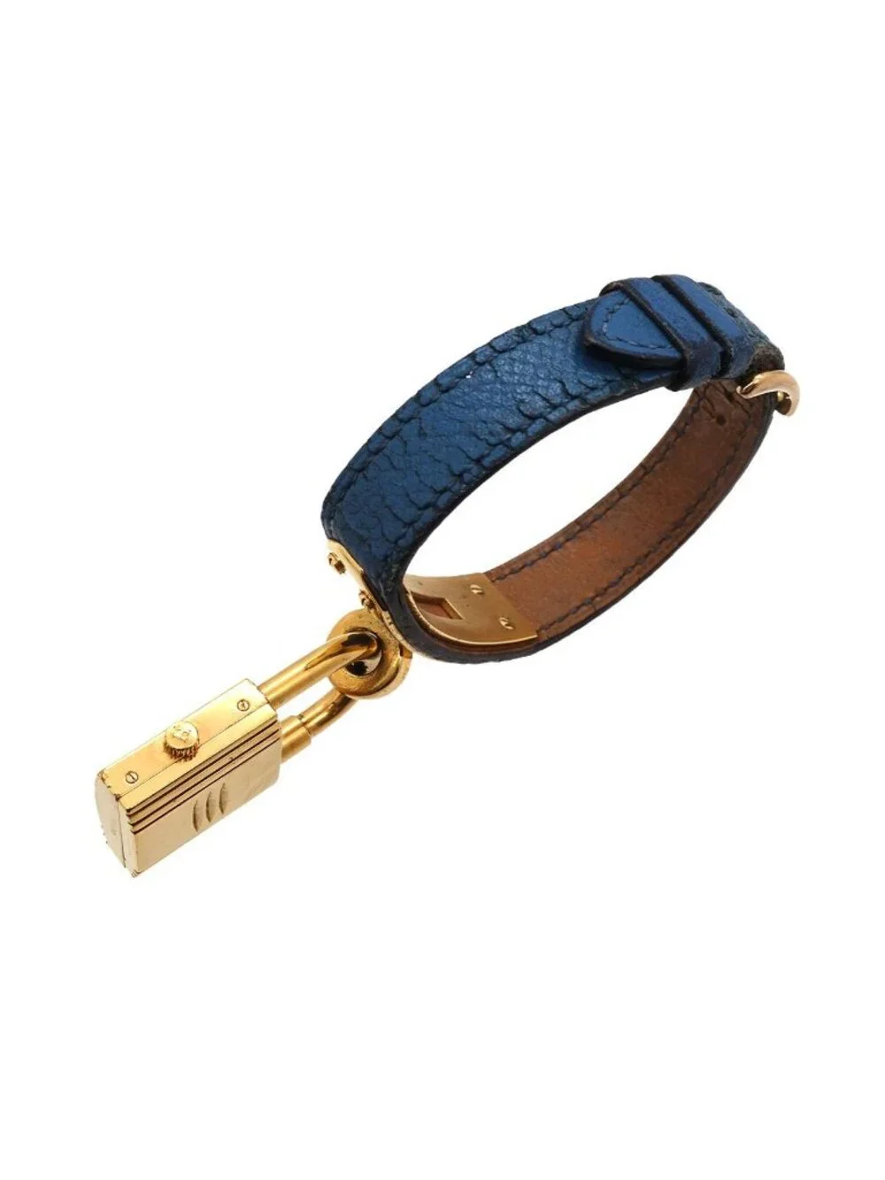 Hermes Kelly Watch Vintage White Blue Quartz Cadena